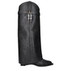Black Leather Wedge Boots Outfit Ideas: 10 Casual Looks to Try Now