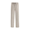 Brioni Gray Linen Casual Pants Brioni