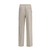 Brioni Gray Linen Casual Pants Brioni