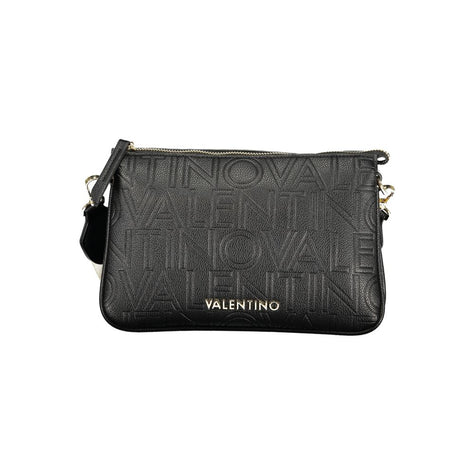 Mario Valentino Black Polyurethane Women's Shoulder Bag Mario Valentino