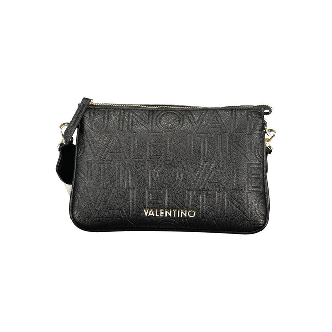 Mario Valentino Black Polyurethane Women's Shoulder Bag Mario Valentino