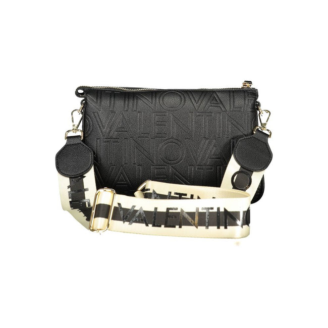 Mario Valentino Black Polyurethane Women's Shoulder Bag Mario Valentino