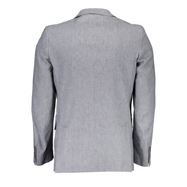 Gant Gray Cotton Blazer Gant