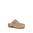 Chloé Beige Calf Leather Bos Taurus Clogs Chloé