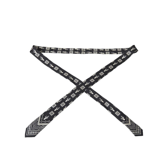 Dolce & Gabbana Black And White Silk Tie Dolce & Gabbana