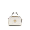 Versace White Calf Leather Bos Taurus Handbag Versace