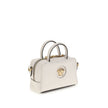 Versace White Calf Leather Bos Taurus Handbag Versace