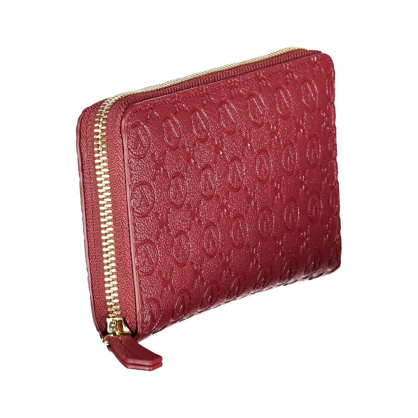 Mario Valentino Rosso Polyurethane Women Wallet Mario Valentino