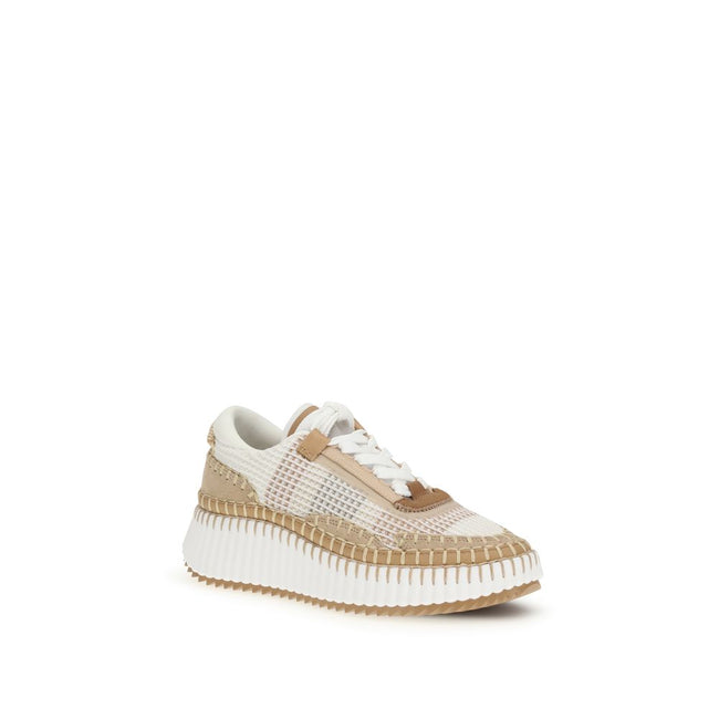 Chloé Beige Rubber Chunky Sneakers Chloé