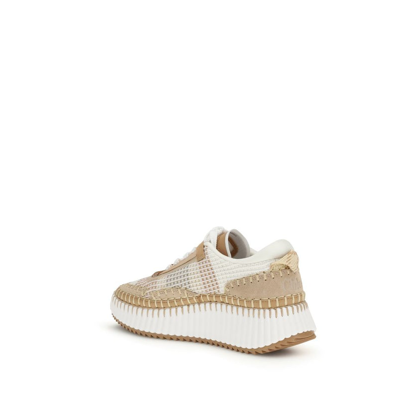 Chloé Beige Rubber Chunky Sneakers Chloé