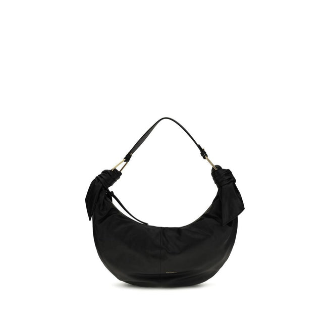 Coccinelle Black Calf Leather Bos Taurus Shoulder Bag Coccinelle