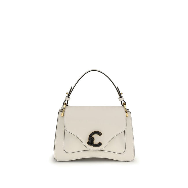 Coccinelle Cream Calf Leather Bos Taurus Handbag Coccinelle