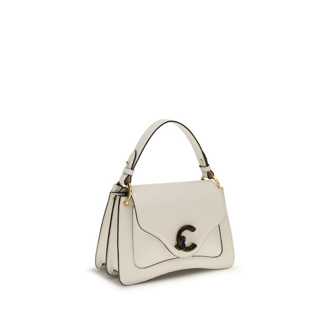 Coccinelle Cream Calf Leather Bos Taurus Handbag Coccinelle