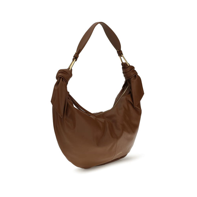 Coccinelle Brown Calf Leather Bos Taurus Shoulder Bag Coccinelle