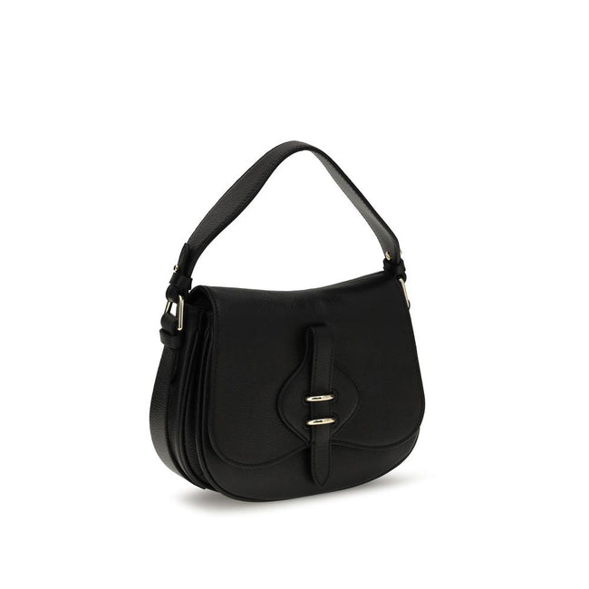 Coccinelle Black Calf Leather Bos Taurus Handbag Coccinelle