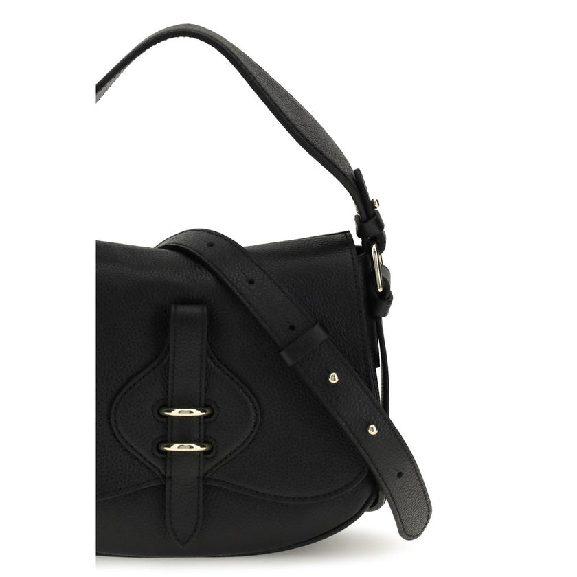Coccinelle Black Calf Leather Bos Taurus Handbag Coccinelle