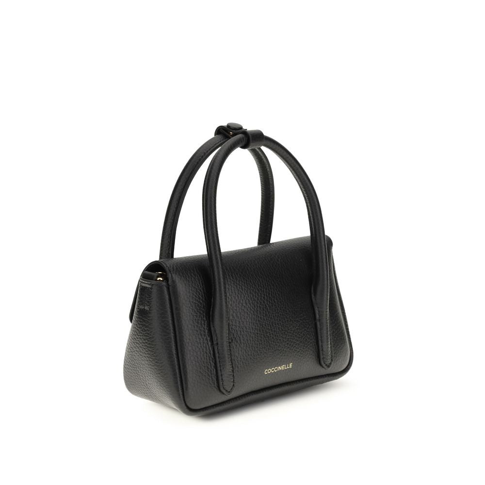 Coccinelle Black Calf Leather Bos Taurus Handbag Coccinelle