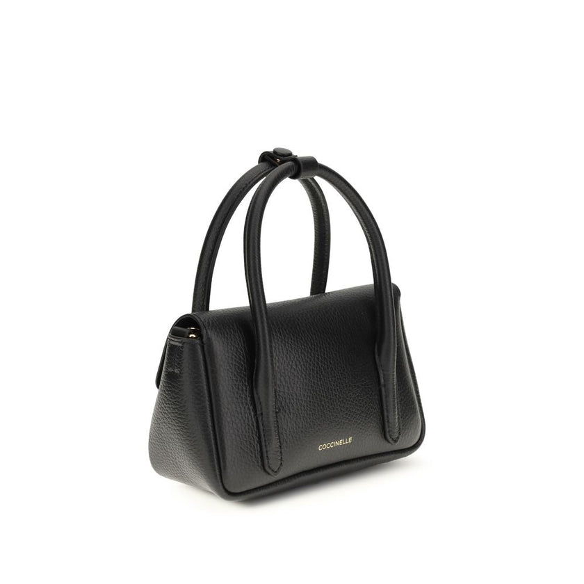 Coccinelle Black Calf Leather Bos Taurus Handbag Coccinelle