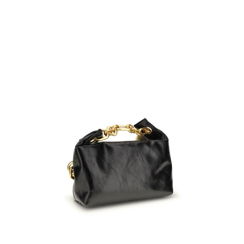 Balmain Black Calf Leather Bos Taurus Shoulder Bag Balmain
