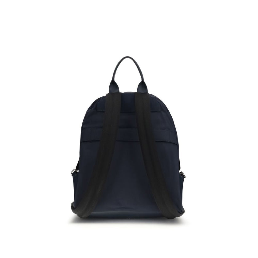 Kiton Blue Fabric Backpack Kiton