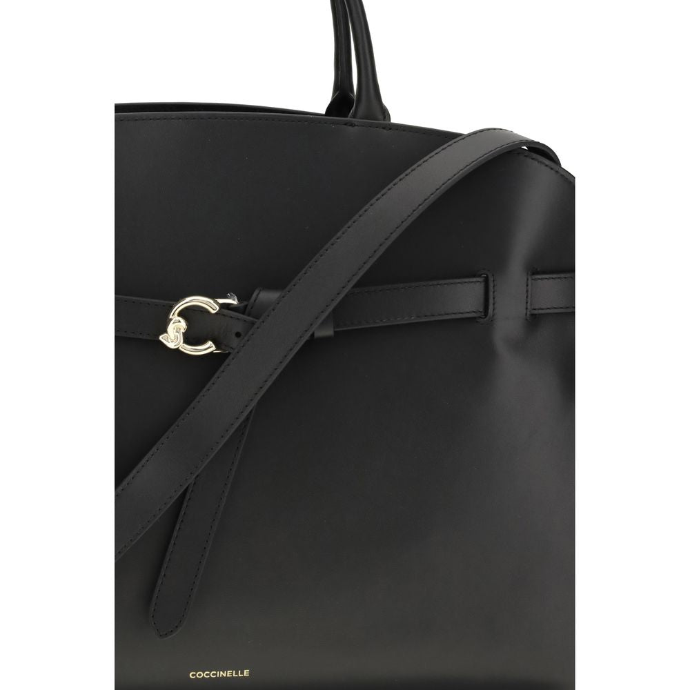 Coccinelle Black Calf Leather Bos Taurus Handbag Coccinelle