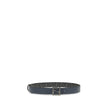 Fendi Blue Calf Leather Bos Taurus Regular Belt Fendi
