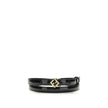 Fendi Black Calf Leather Bos Taurus Thin Belt Fendi