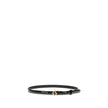 Fendi Black Calf Leather Bos Taurus Thin Belt Fendi