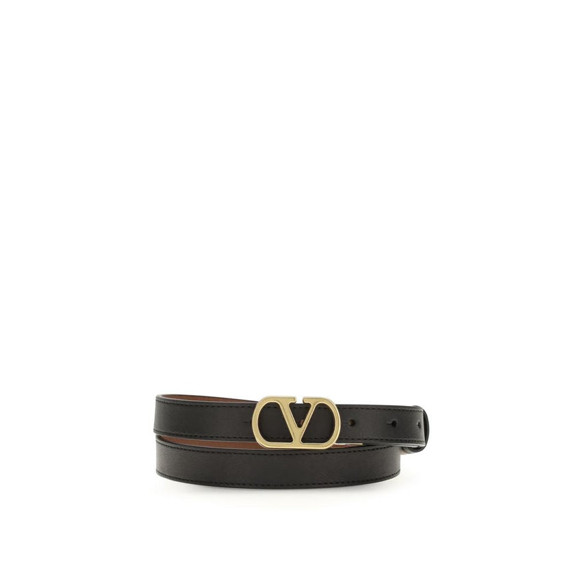 Valentino Garavani Black Lamb Ovis Aries Aries Regular Belt Valentino Garavani
