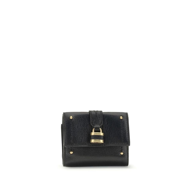 Chloé Black Calf Leather Bos Taurus Wallet Chloé