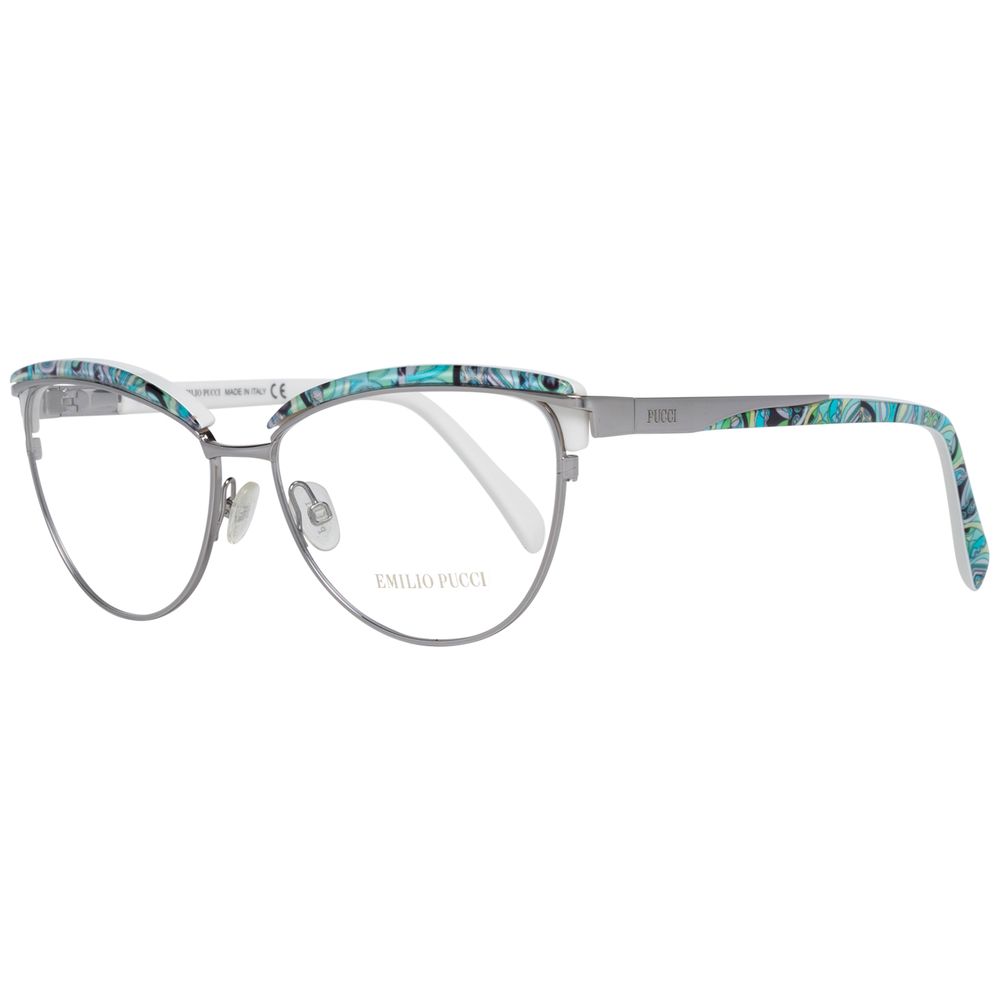 Emilio Pucci Gray Metal Glasses (Frames) Emilio Pucci