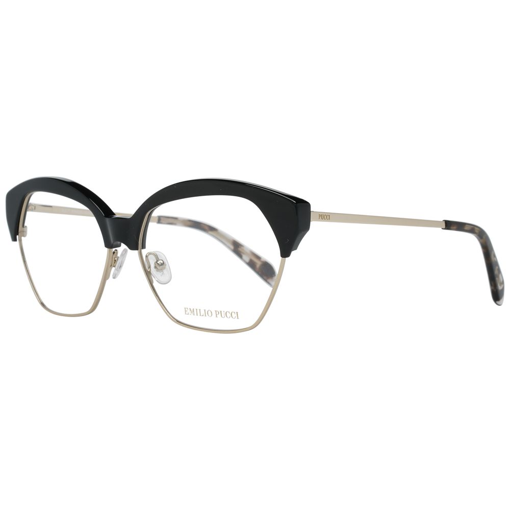Emilio Pucci Black Metal Glasses (Frames) Emilio Pucci