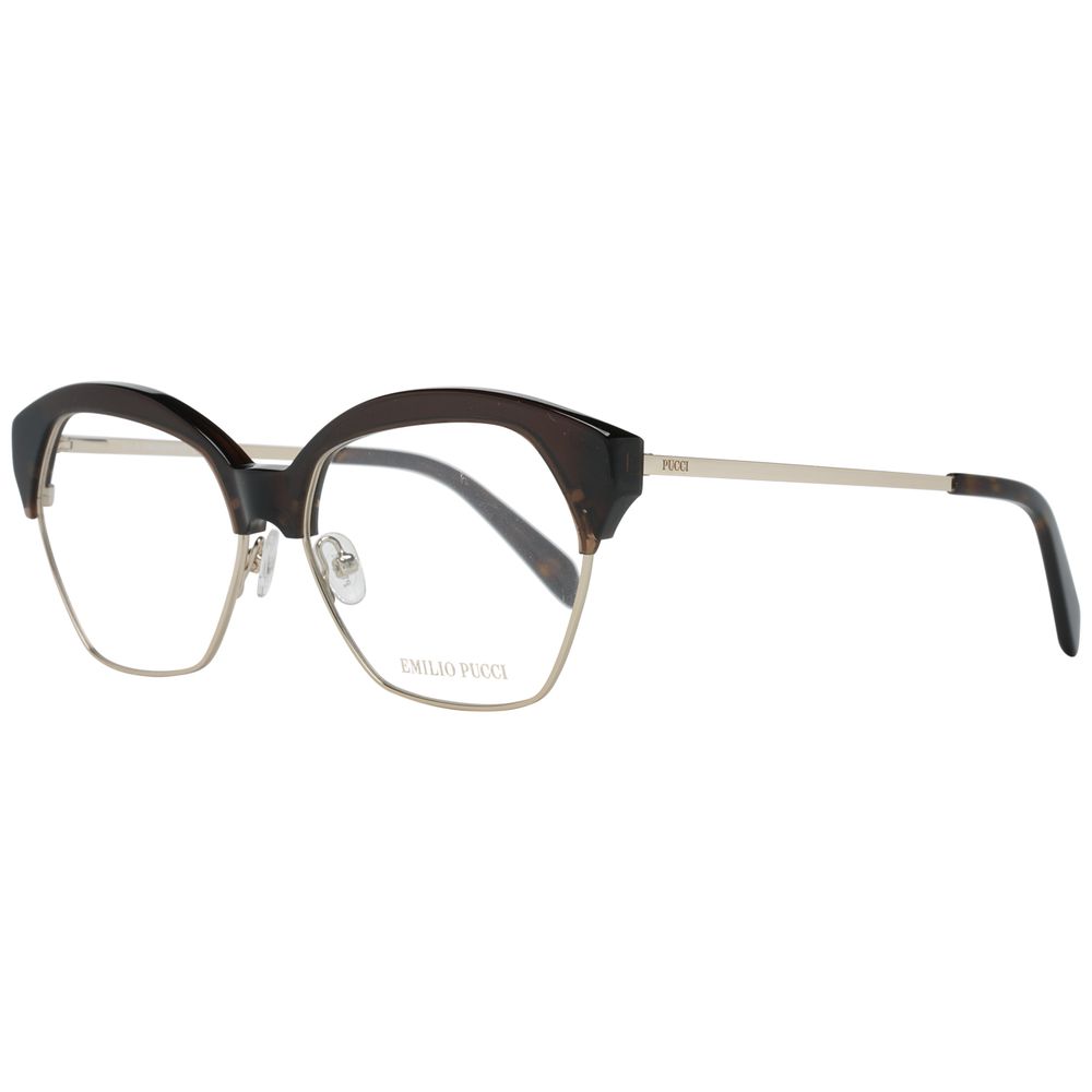 Emilio Pucci Brown Metal Glasses (Frames) Emilio Pucci