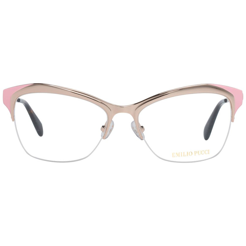 Emilio Pucci Gold Metal Glasses (Frames) Emilio Pucci