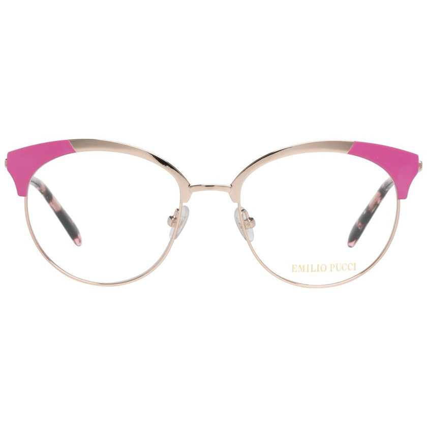 Emilio Pucci Gold Metal Glasses (Frames) Emilio Pucci
