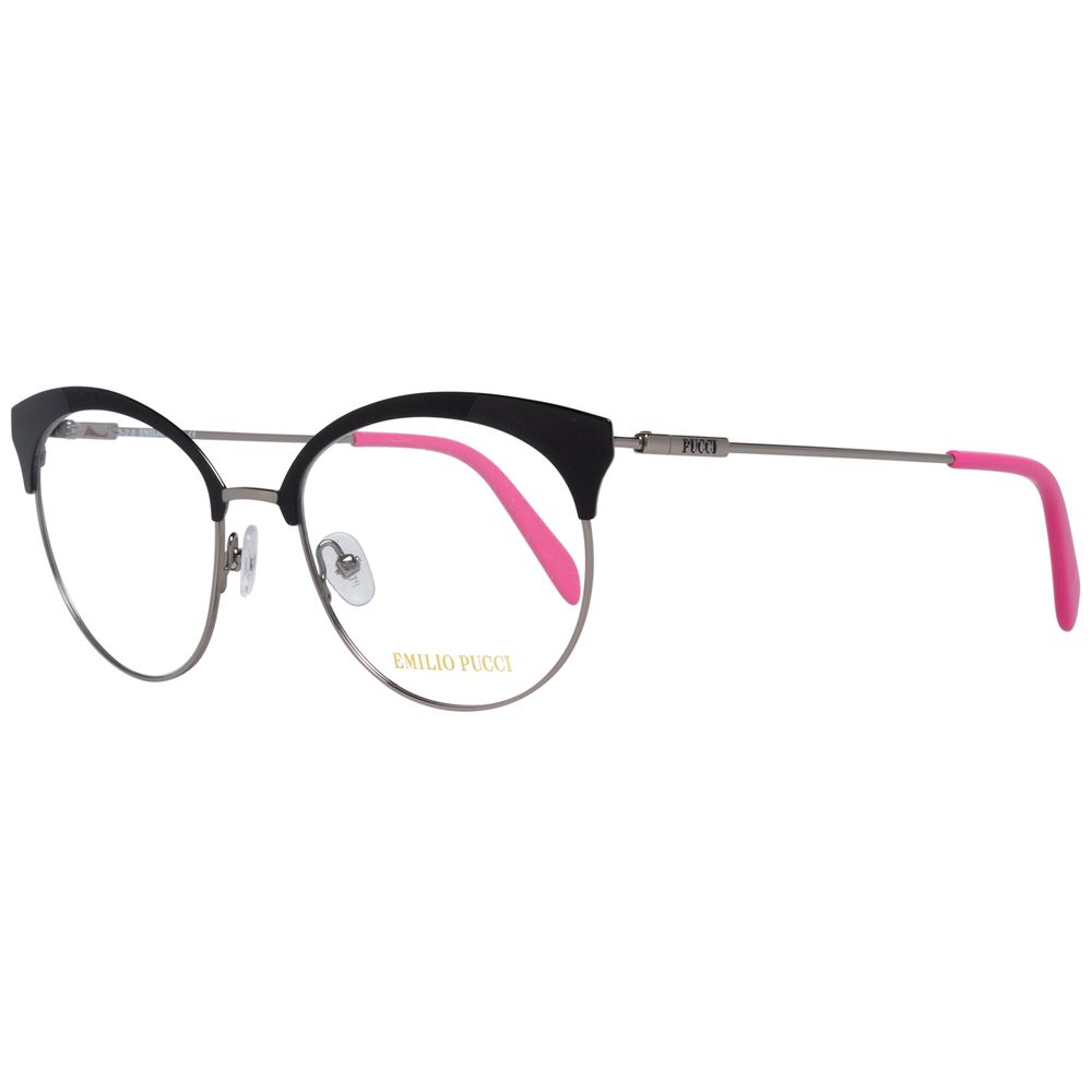 Emilio Pucci Black Metal Glasses (Frames) Emilio Pucci