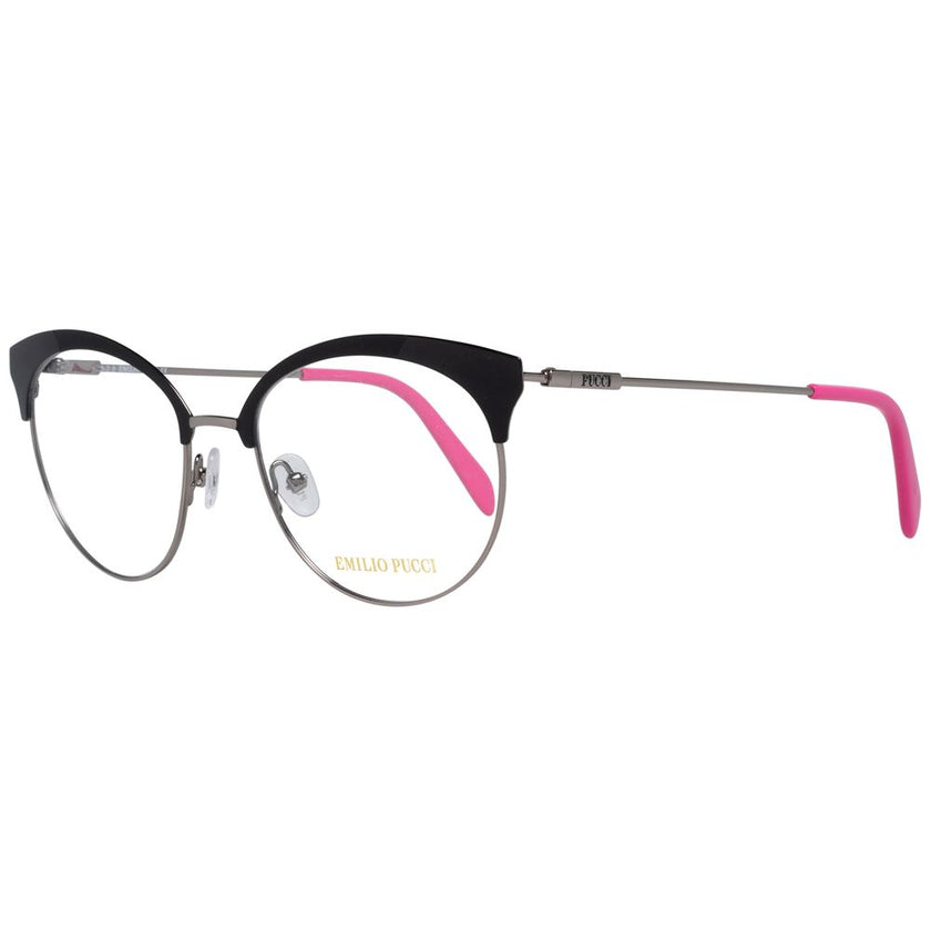 Emilio Pucci Black Metal Glasses (Frames) Emilio Pucci