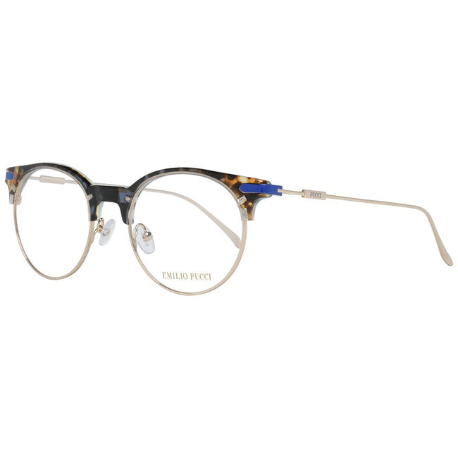 Emilio Pucci Gold Metal Glasses (Frames) Emilio Pucci