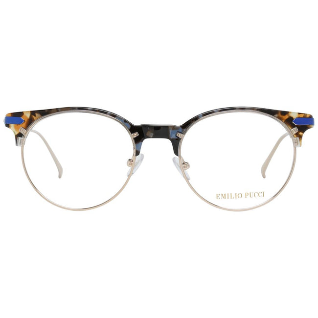 Emilio Pucci Gold Metal Glasses (Frames) Emilio Pucci