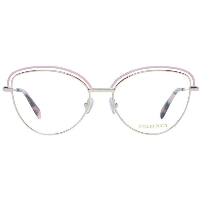 Emilio Pucci Gold Metal Glasses (Frames) Emilio Pucci