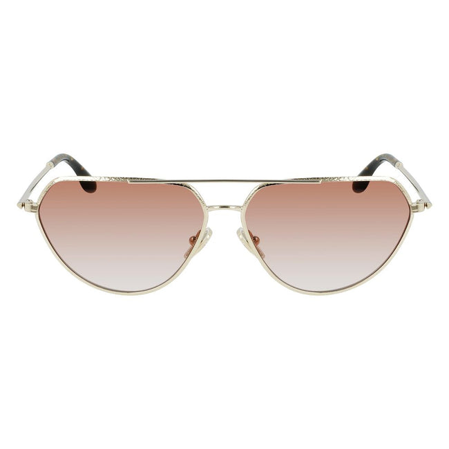 Victoria Beckham Gold Metal Sunglasses Victoria Beckham