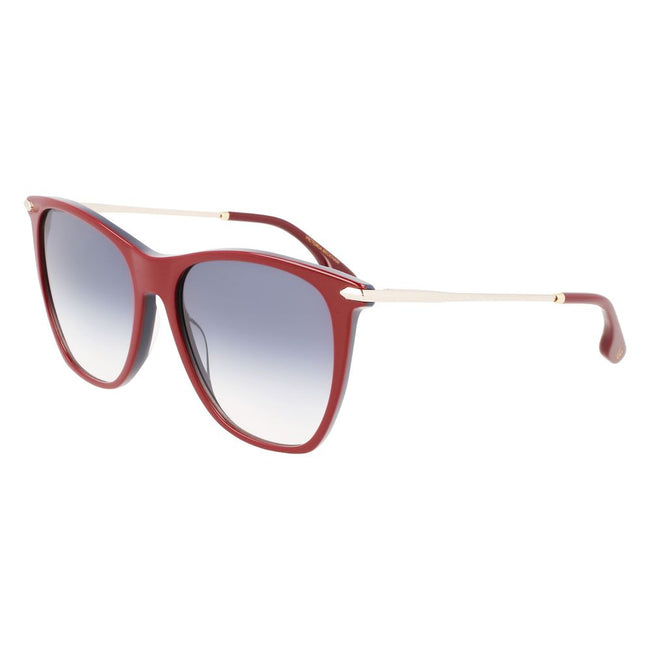 Victoria Beckham Burgundy Acetate Sunglasses Victoria Beckham