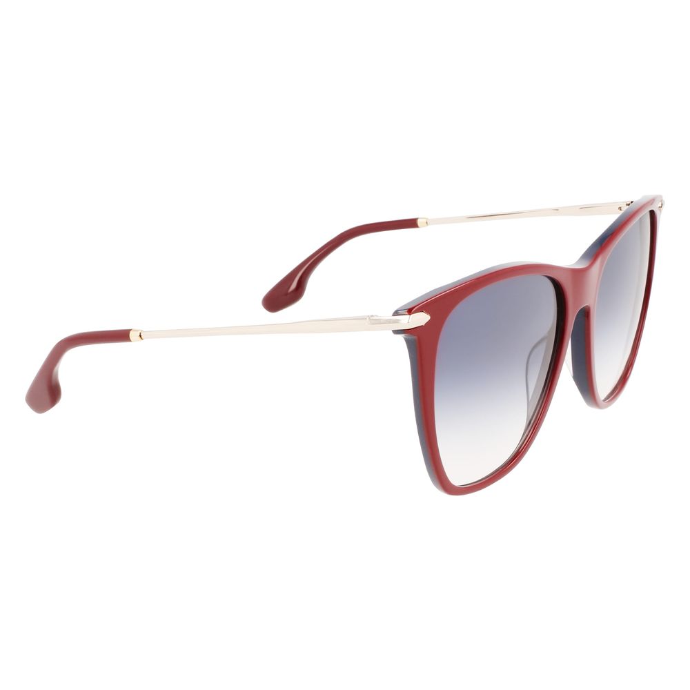 Victoria Beckham Burgundy Acetate Sunglasses Victoria Beckham