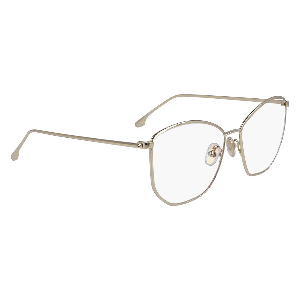 Victoria Beckham Gold Metal Glasses (Frames) Victoria Beckham