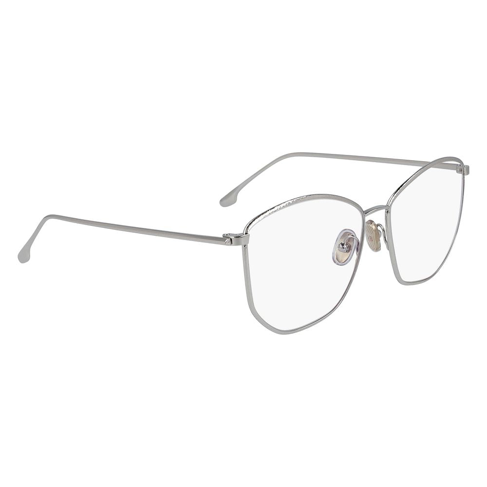 Victoria Beckham Gray Metal Glasses (Frames) Victoria Beckham
