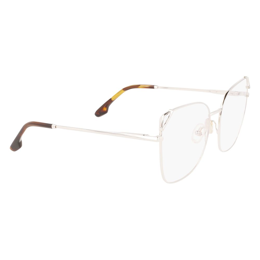 Victoria Beckham Gray Metal Glasses (Frames) Victoria Beckham