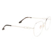 Victoria Beckham Gray Metal Glasses (Frames) Victoria Beckham