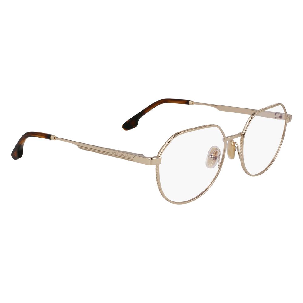 Victoria Beckham Gold Metal Glasses (Frames) Victoria Beckham