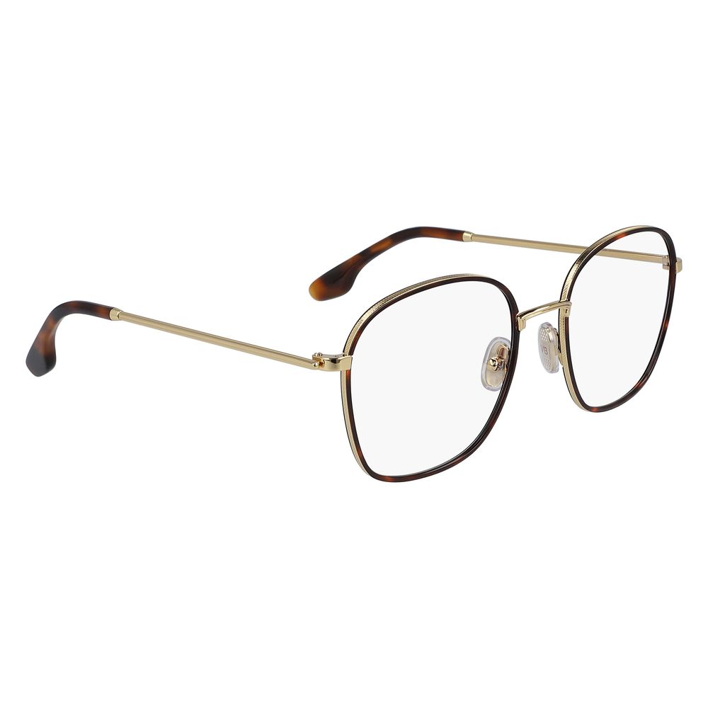 Victoria Beckham Brown Metal Glasses (Frames) Victoria Beckham
