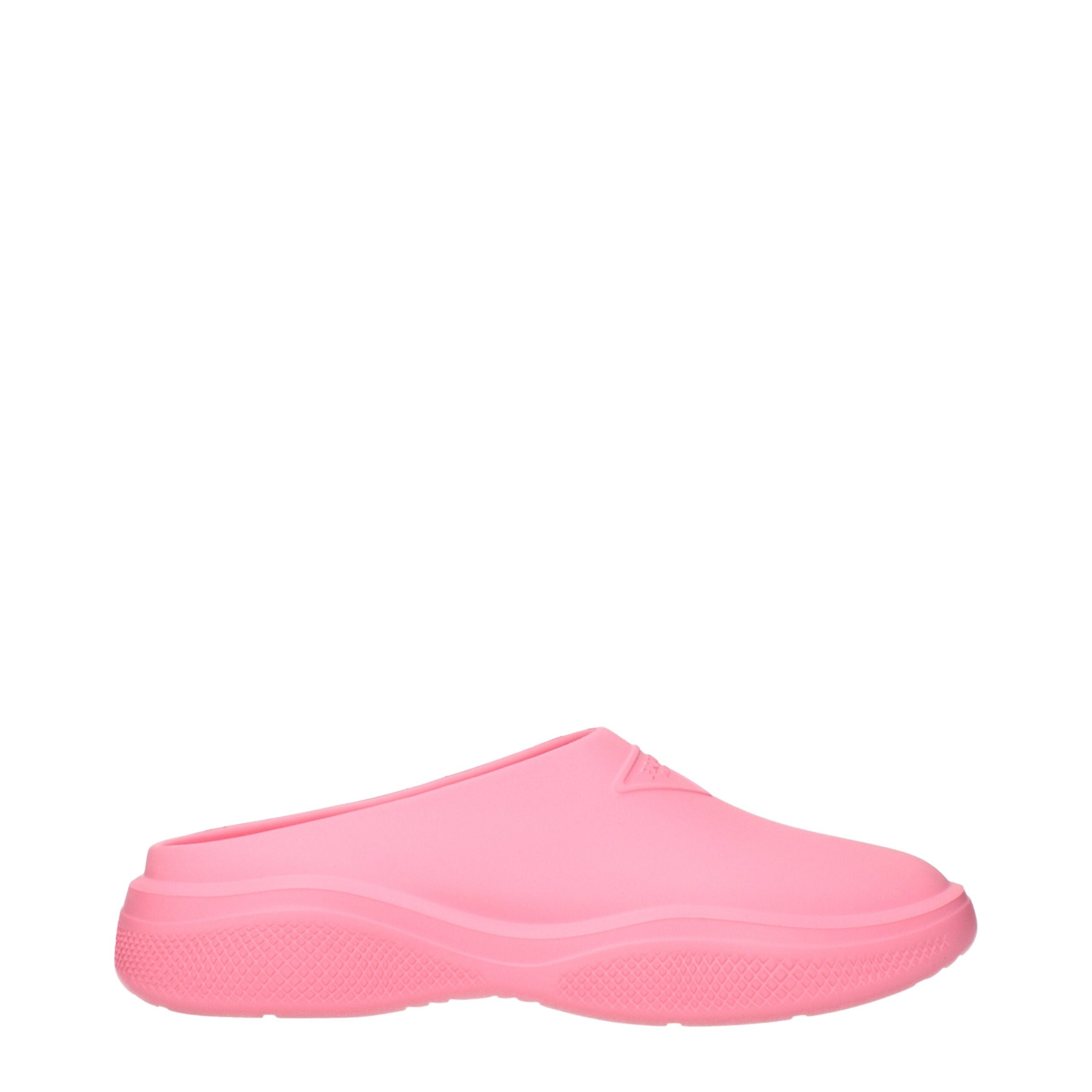 Prada Pink Cotton Slippers Prada